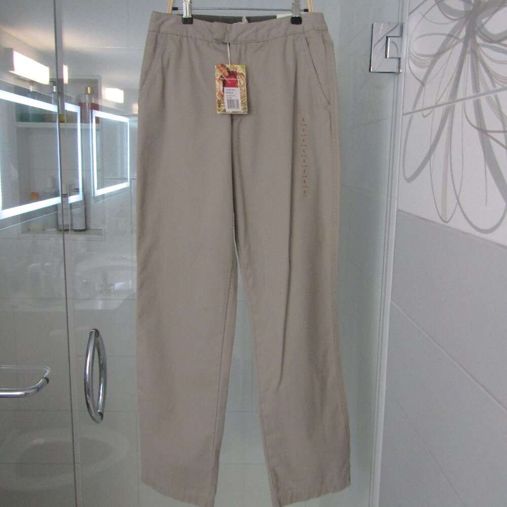 ROYAL ROBBINS Khaki 100% Cotton Pants with Pockets----4 Long---BNWT's